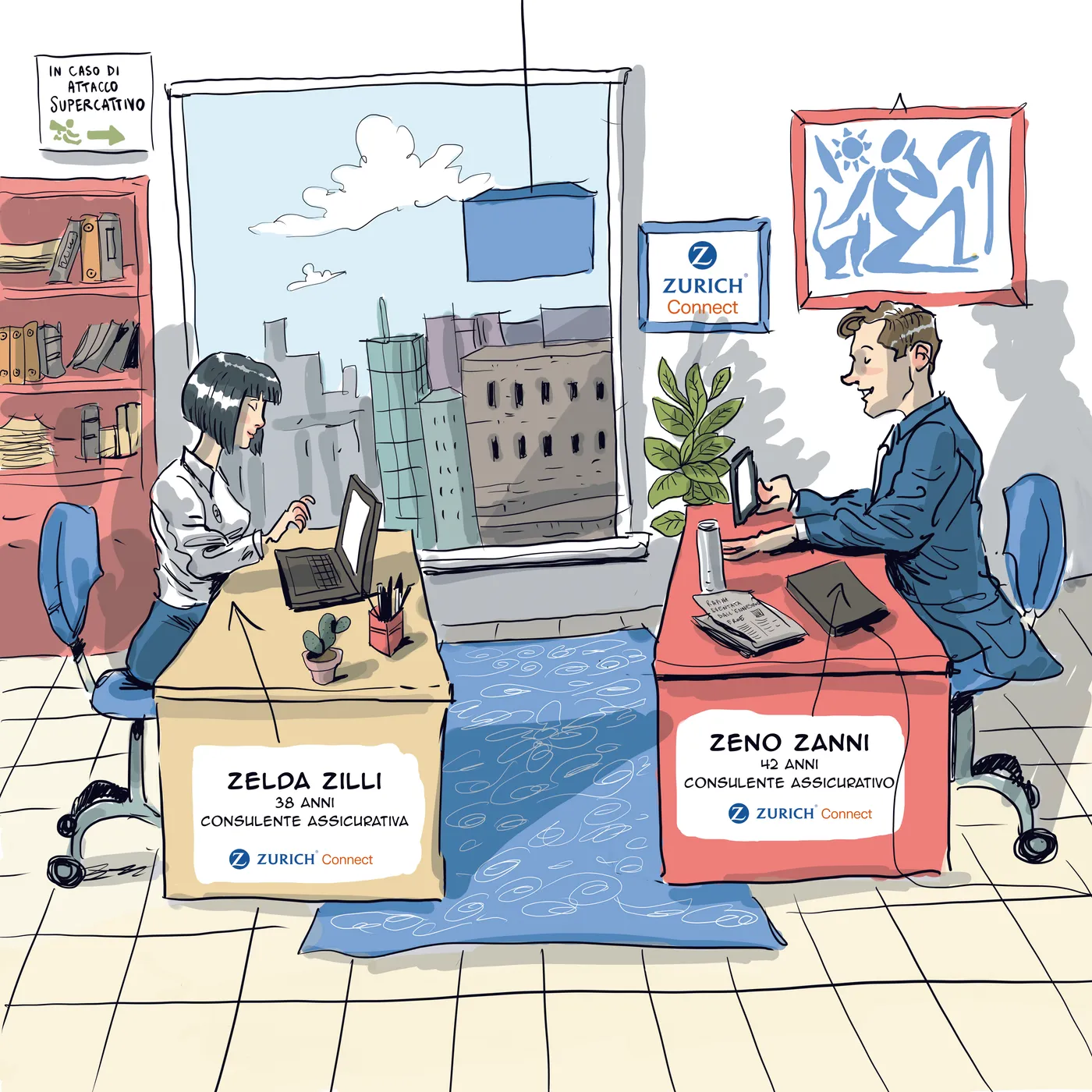 Zurich Connect spiega la privacy a fumetti — 1
