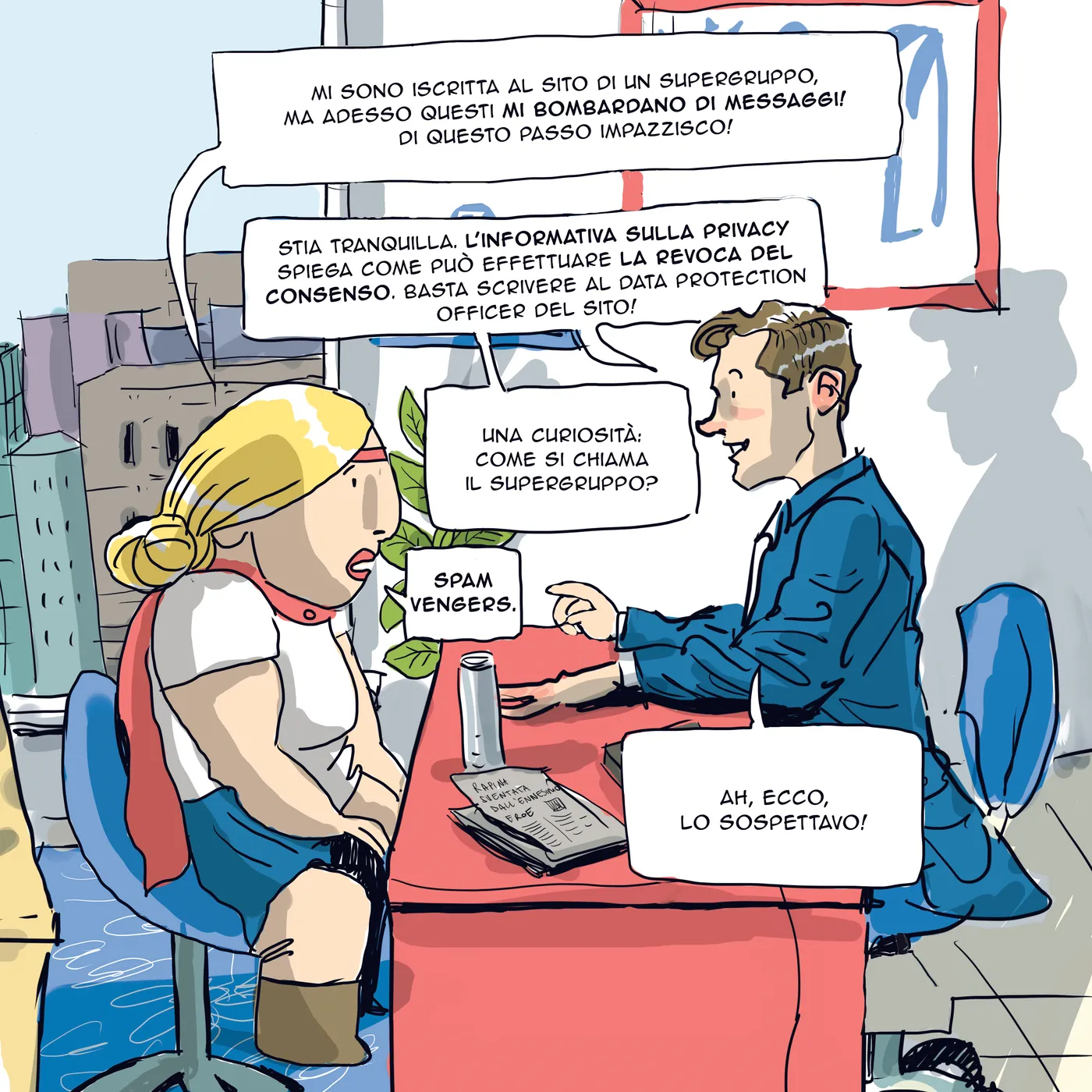 Zurich Connect spiega la privacy a fumetti — 6