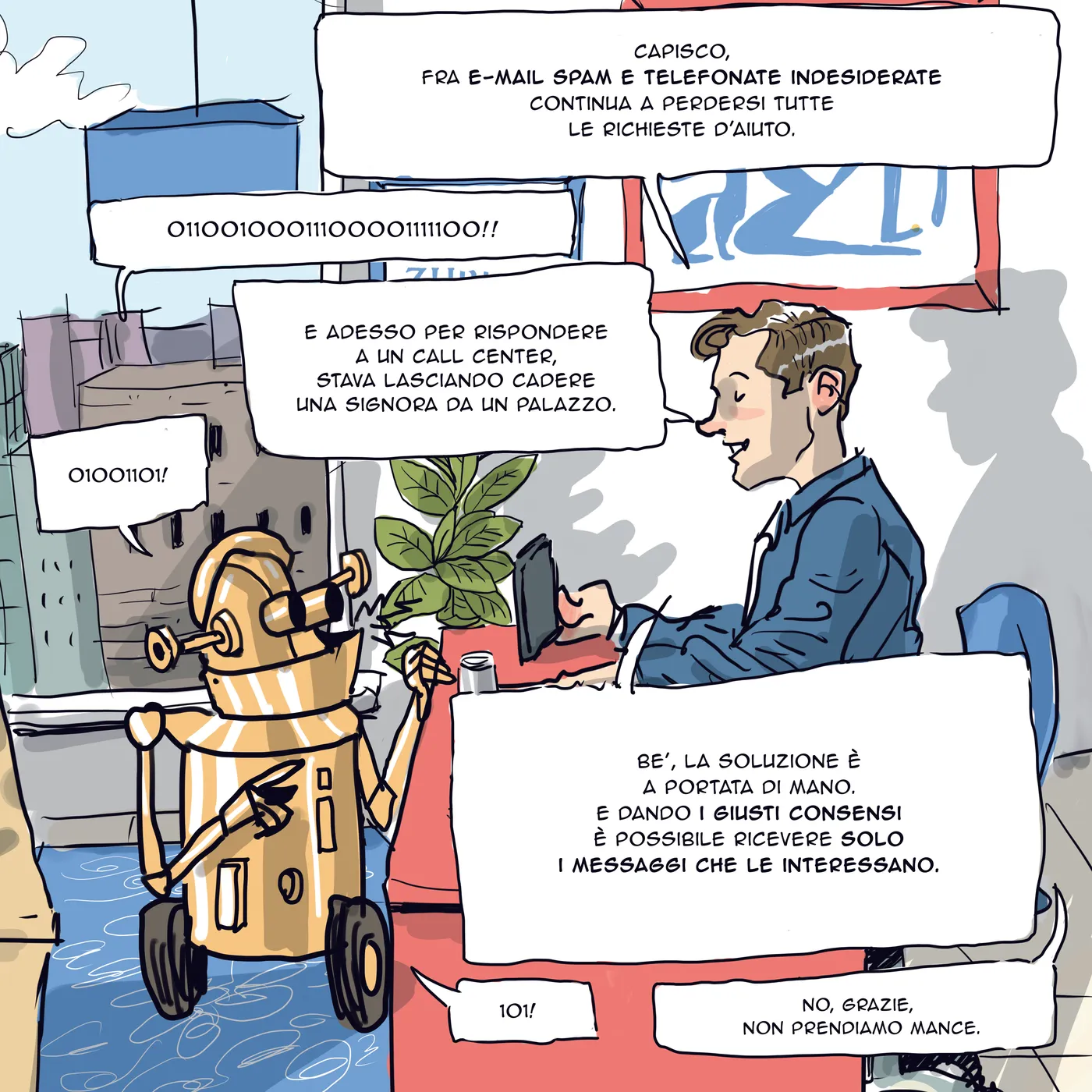 Zurich Connect spiega la privacy a fumetti — 8