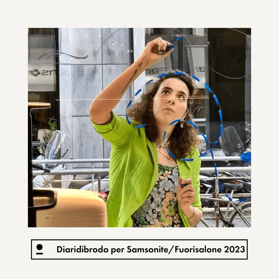 Il futuro in vetrina: Samsonite al Fuorisalone con Diari di Brodo — 1