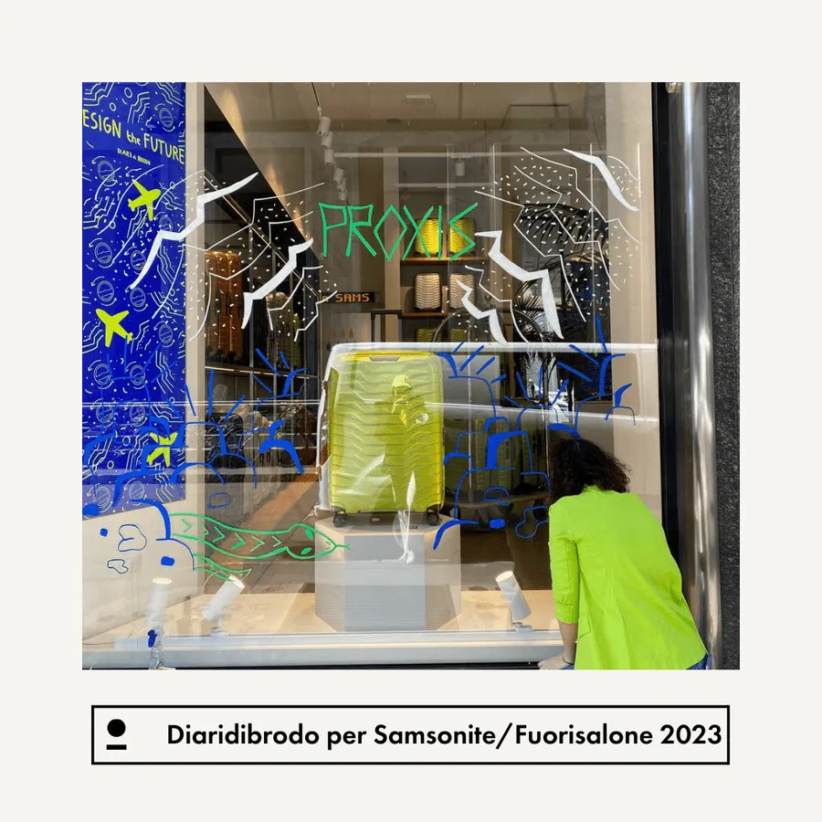 Il futuro in vetrina: Samsonite al Fuorisalone con Diari di Brodo — 2
