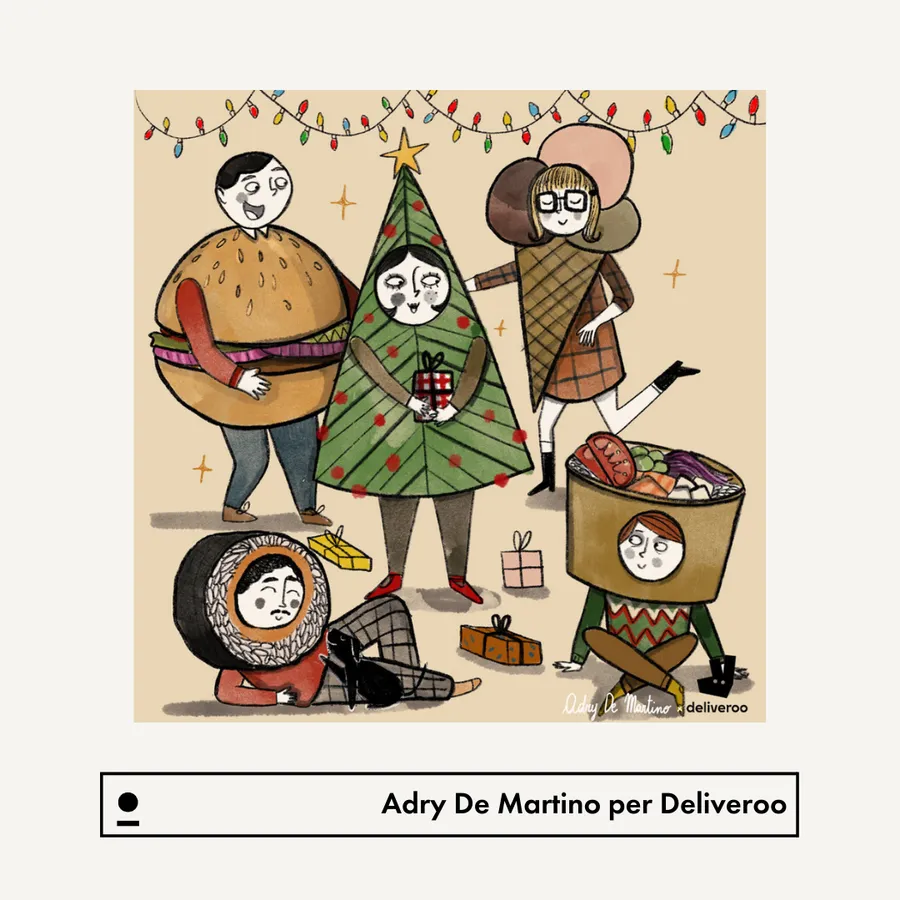 Il regalo più bello, illustrato: la campagna Deliveroo — 1