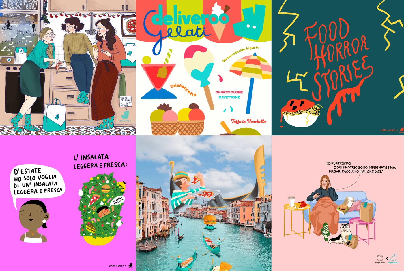 Un brand illustrato dalla A alla Z: Deliveroo