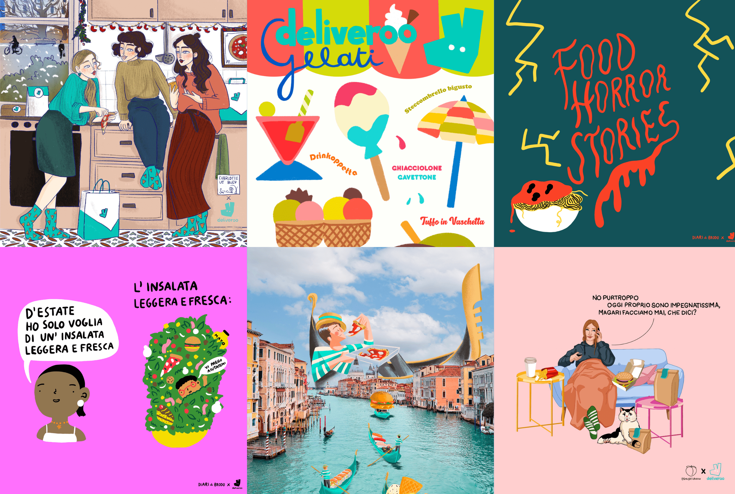 Un brand illustrato dalla A alla Z: Deliveroo