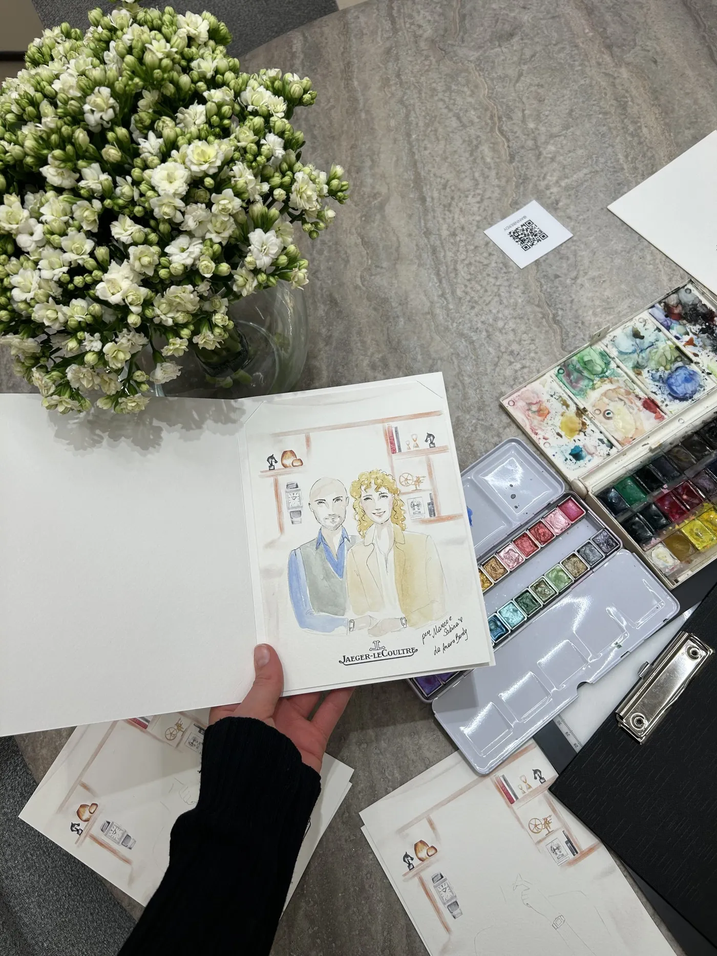 Il lusso disegnato in boutique: il live sketching per Jaeger-LeCoultre — 7